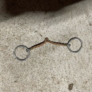 Twisted Copper and Stainless Steel Horse Bradoon snaffle bit